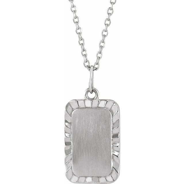 14K Gold Engravable Sunburst Pendant