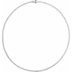 14K Gold Lab-Grown Diamond Line Necklace