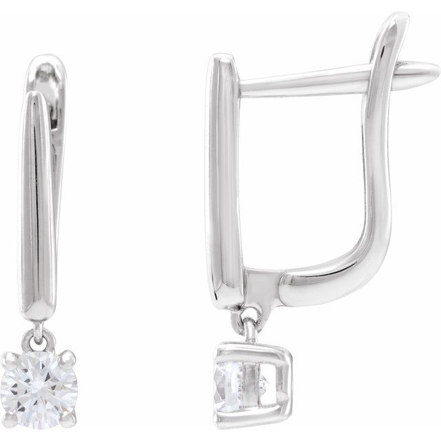 14K Gold Lab-Grown Diamond Earrings
