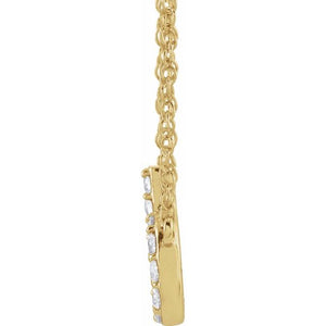 14K Yellow Gold, 16