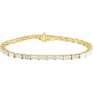 14K Gold Lab-Grown Diamond Bracelet - Options Available