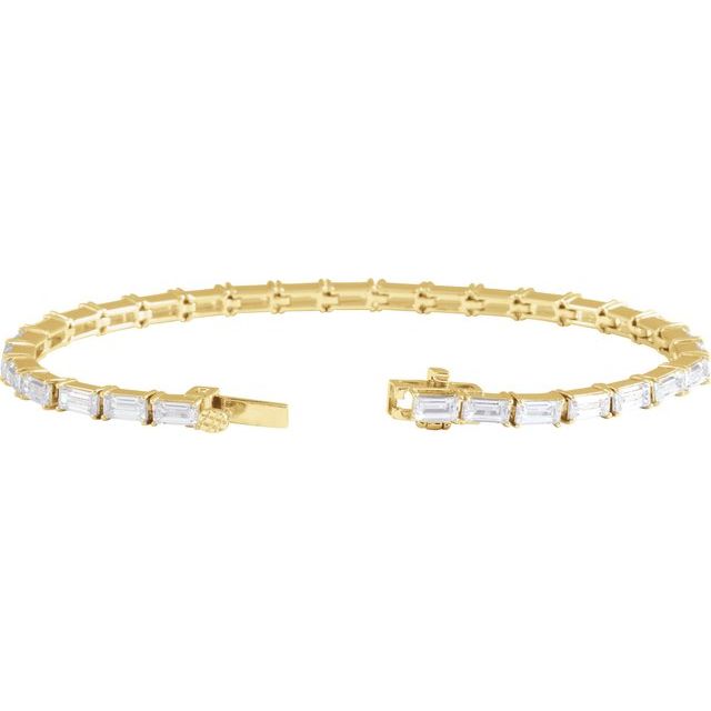 14K Gold Lab-Grown Diamond Bracelet - Options Available