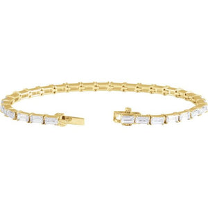 14K Gold Lab-Grown Diamond Bracelet - Options Available