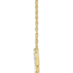 14K Yellow Gold, 16