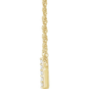 14K Yellow Gold, 16