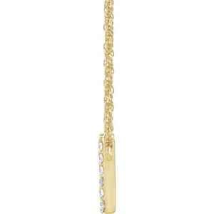 14K Yellow Gold, 16