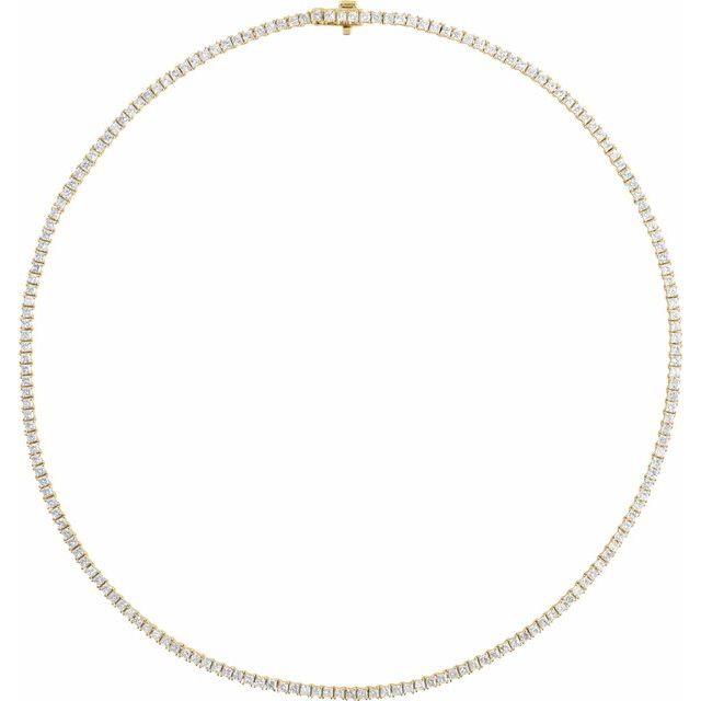 14K Gold Lab-Grown Diamond Line Necklace