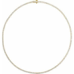 14K Gold Lab-Grown Diamond Line Necklace