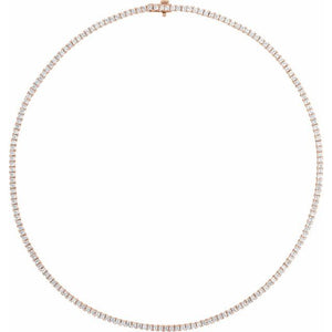 14K Gold Lab-Grown Diamond Line Necklace