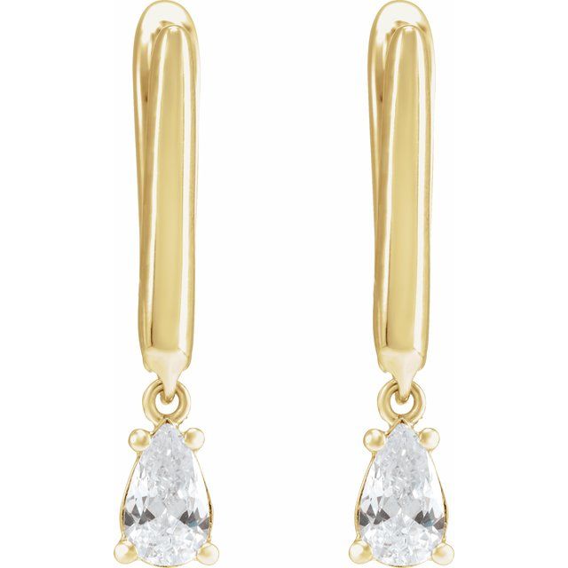 14K Gold Lab-Grown Diamond Earrings - Options Available