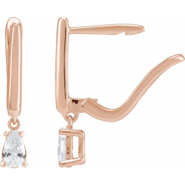 14K Gold Lab-Grown Diamond Earrings - Options Available