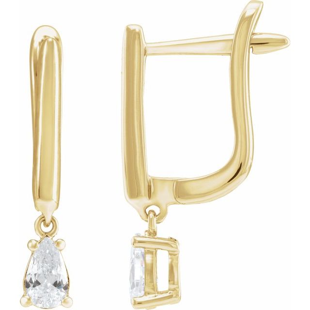 14K Gold Lab-Grown Diamond Earrings - Options Available