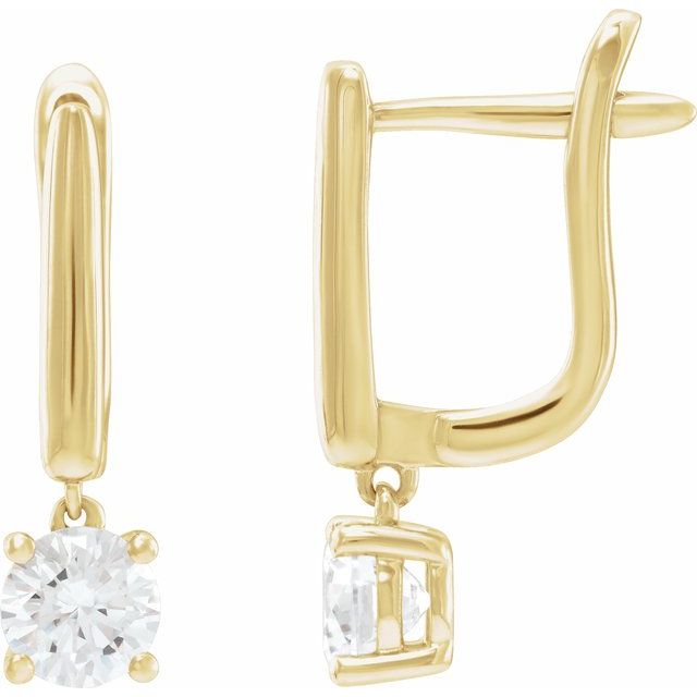 14K Gold Lab-Grown Diamond Earrings