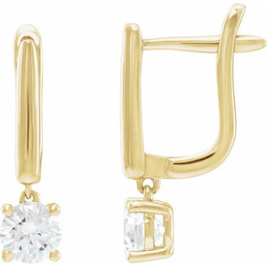 14K Gold Lab-Grown Diamond Earrings