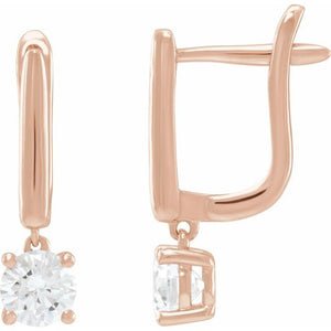 14K Gold Lab-Grown Diamond Earrings