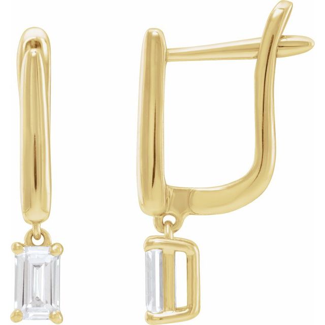 14K Gold Lab-Grown Diamond Earrings - Options Available