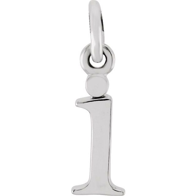 14K Gold Lowercase Initial Pendant