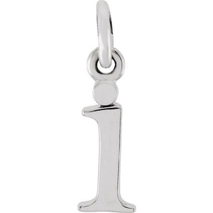 14K Gold Lowercase Initial Pendant