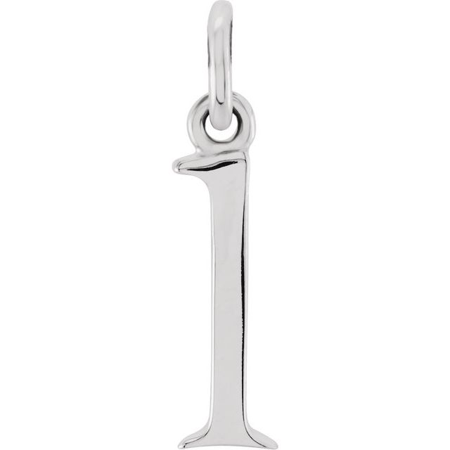 14K Gold Lowercase Initial Pendant