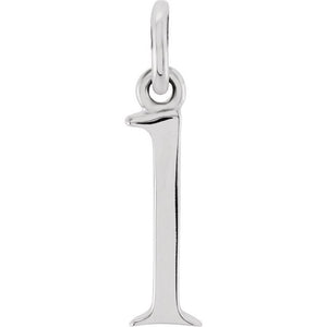 14K Gold Lowercase Initial Pendant