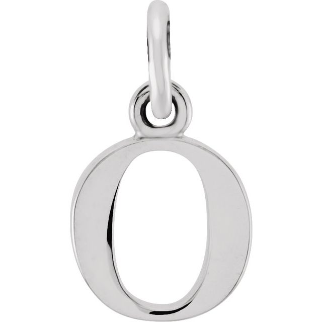 14K Gold Lowercase Initial Pendant