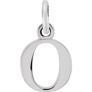 14K Gold Lowercase Initial Pendant