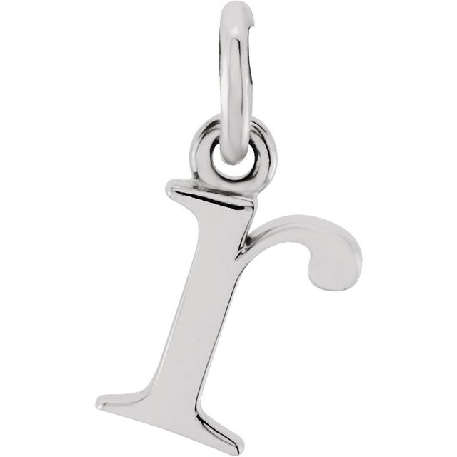 14K Gold Lowercase Initial Pendant