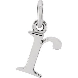14K Gold Lowercase Initial Pendant