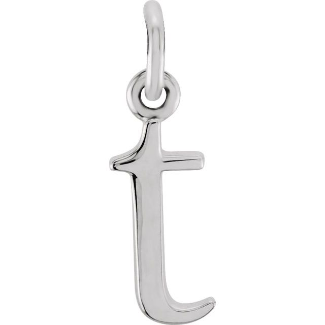 14K Gold Lowercase Initial Pendant