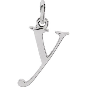 14K Gold Lowercase Initial Pendant