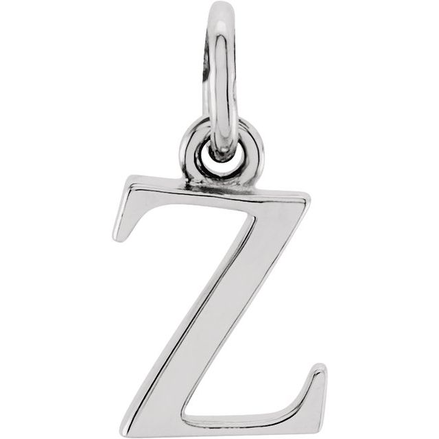 14K Gold Lowercase Initial Pendant