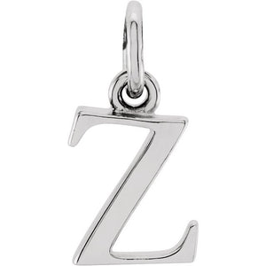 14K Gold Lowercase Initial Pendant