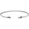 14K Yellow Gold, 7x5 mm Natural Diamond Line Bracelet - 1 5/8 CTW