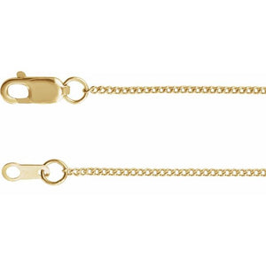 Diamond-Cut Curb Chain Bracelet in 14K Gold