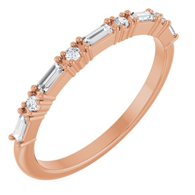 14K Gold Natural Diamond Anniversary Band - Options Available