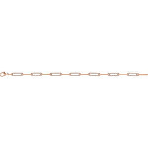 1 Ctw Natural Diamond Link Bracelet
