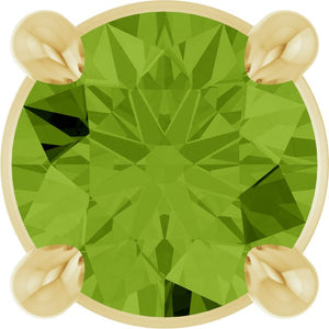 Natural Gemstone Solitaire Slide Pendant Crafted in 14K Gold, Silver & Platinum