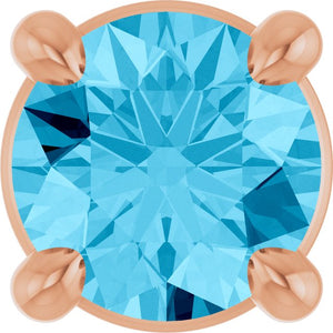 Natural Gemstone Solitaire Slide Pendant Crafted in 14K Gold, Silver & Platinum