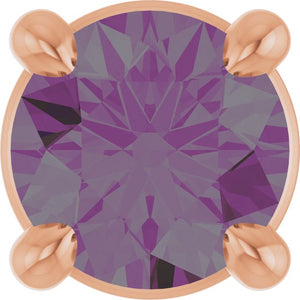 Lab-Grown Ruby Solitaire Slide Pendant in 14K Gold, Silver & Platinum