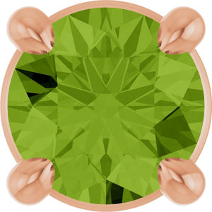 Natural Gemstone Solitaire Slide Pendant Crafted in 14K Gold, Silver & Platinum