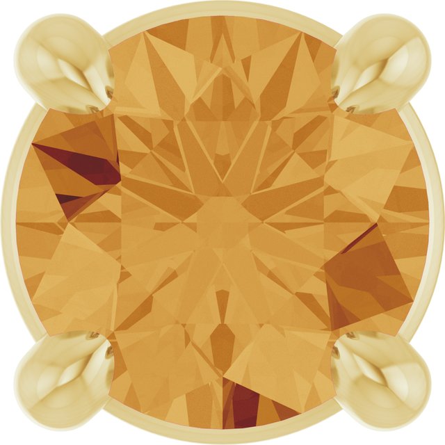 Natural Gemstone Solitaire Slide Pendant Crafted in 14K Gold, Silver & Platinum