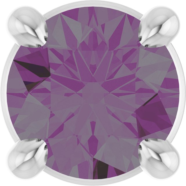 Lab-Grown Ruby Solitaire Slide Pendant in 14K Gold, Silver & Platinum