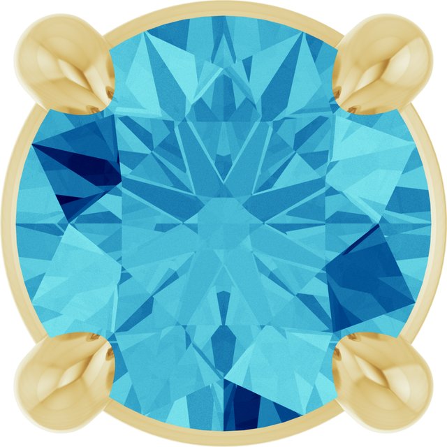 Natural Gemstone Solitaire Slide Pendant Crafted in 14K Gold, Silver & Platinum