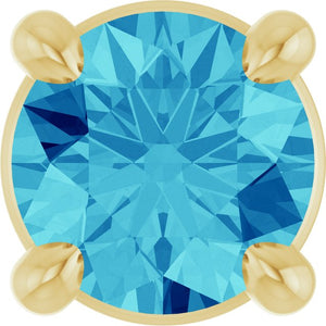 Natural Gemstone Solitaire Slide Pendant Crafted in 14K Gold, Silver & Platinum