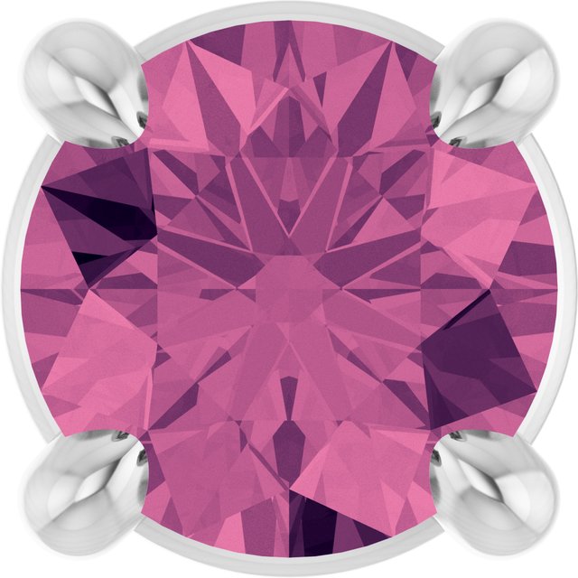 Natural Gemstone Solitaire Slide Pendant Crafted in 14K Gold, Silver & Platinum