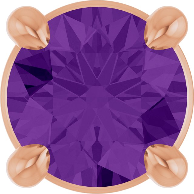 Natural Gemstone Solitaire Slide Pendant Crafted in 14K Gold, Silver & Platinum