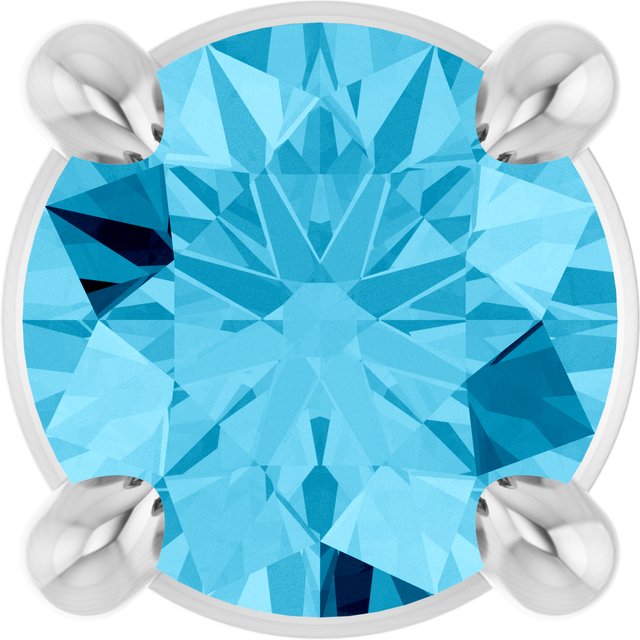 Natural Gemstone Solitaire Slide Pendant Crafted in 14K Gold, Silver & Platinum