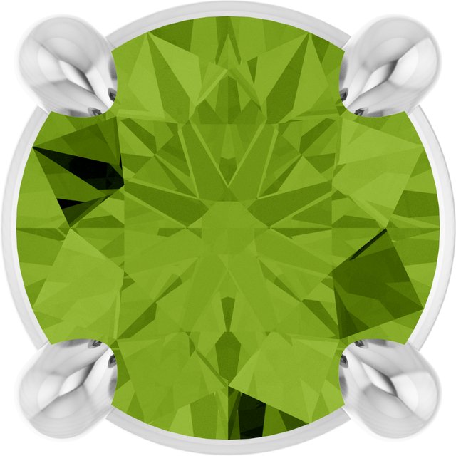 Natural Gemstone Solitaire Slide Pendant Crafted in 14K Gold, Silver & Platinum