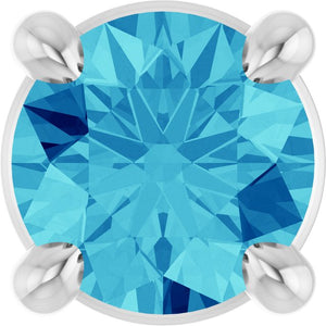 Natural Gemstone Solitaire Slide Pendant Crafted in 14K Gold, Silver & Platinum