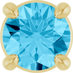 Natural Gemstone Solitaire Slide Pendant Crafted in 14K Gold, Silver & Platinum